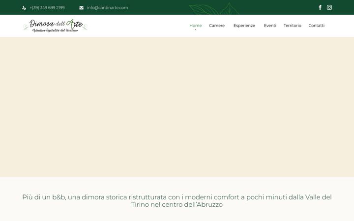 Screenshot ta' dimoradellarte.it