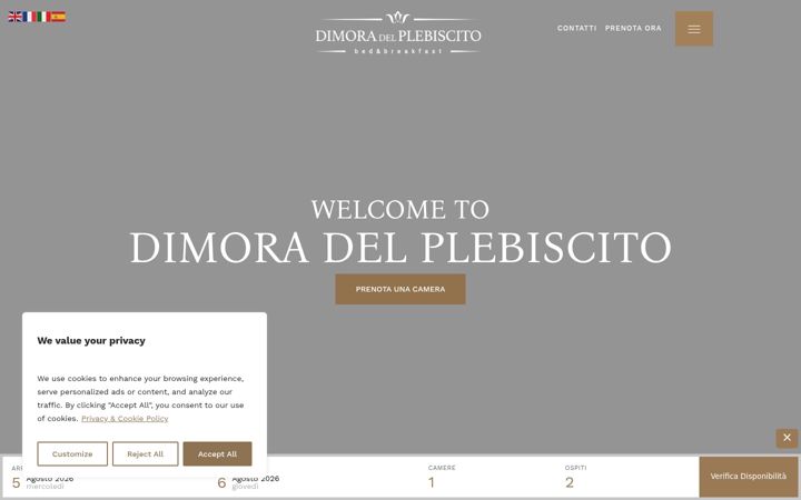 Screenshot ta' dimoradelplebiscito.it