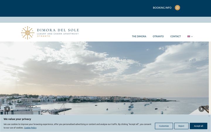 Screenshot ta' dimoradelsoleotranto.it