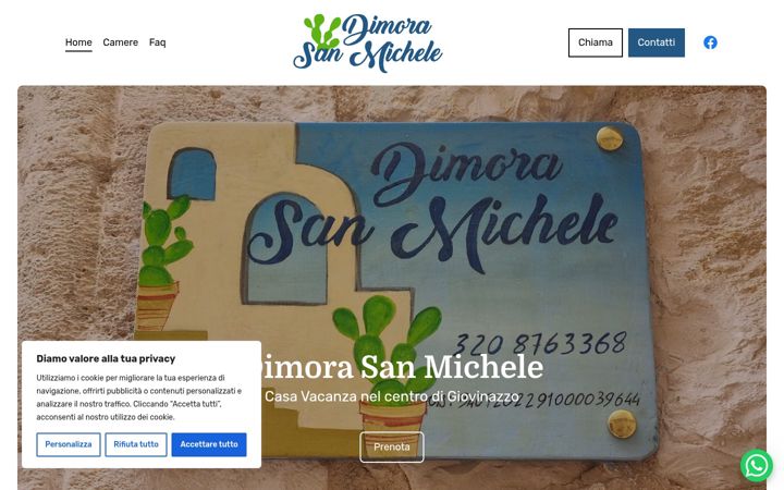 Screenshot von dimorasanmichele.it