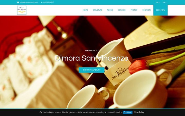 Screenshot von dimorasanvincenzo.it