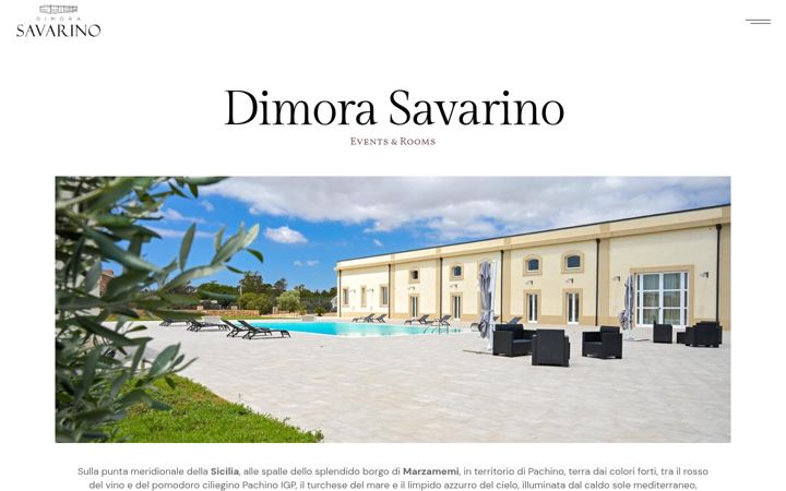 Screenshot von dimorasavarino.it