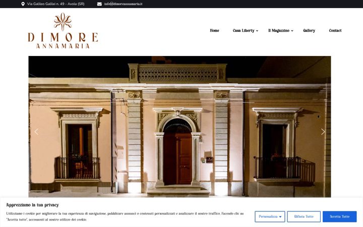 Screenshot von dimoreannamaria.it
