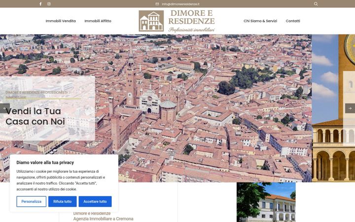 Screenshot of dimoreeresidenze.it