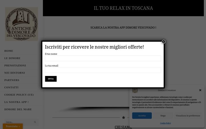 Screenshot of dimorevescovado.it