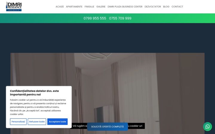 Skärmbild av dimri.ro