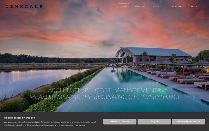 Screenshot of dimscale.com