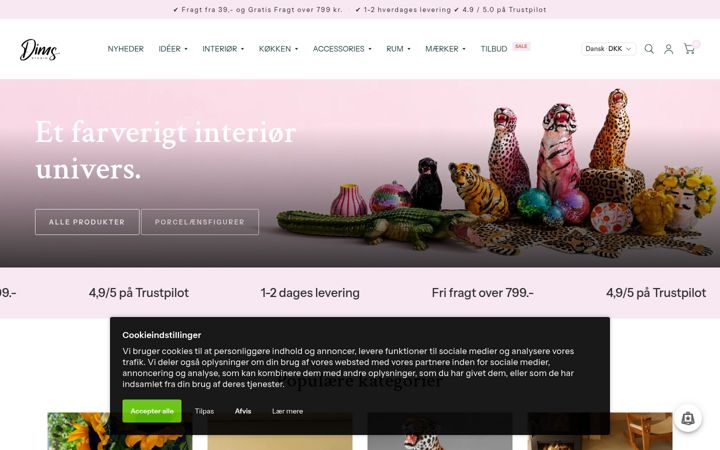 Screenshot of dimsstudio.com