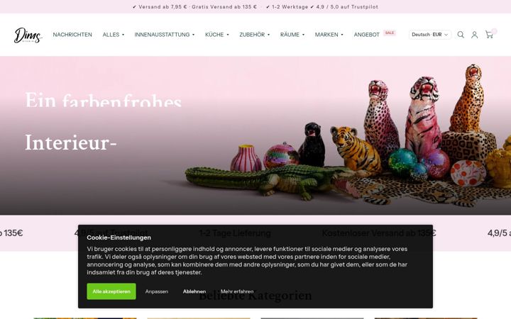 Screenshot of dimsstudio.de