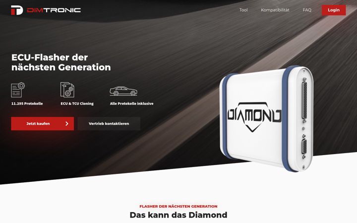 Capture d'écran de dimtronic-germany.de
