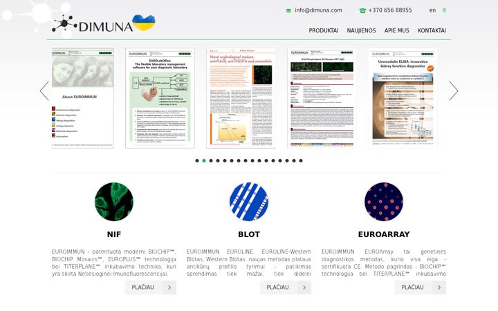 Screenshot of dimuna.com