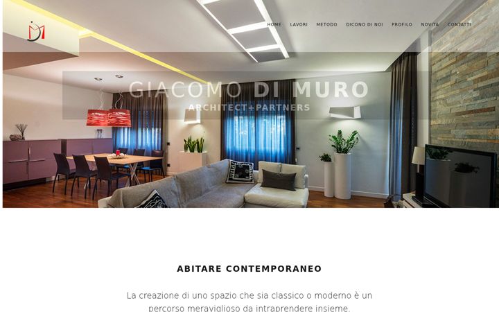 Screenshot of dimuroarchitetto.com