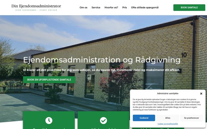 Screenshot of din-ea.dk