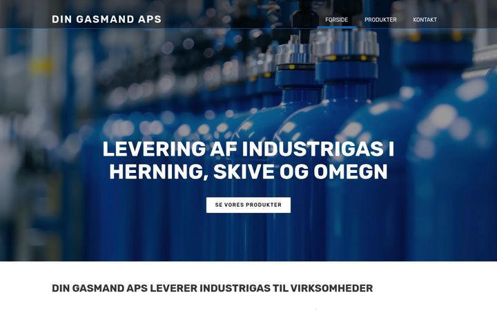 Screenshot of din-gasmand.dk