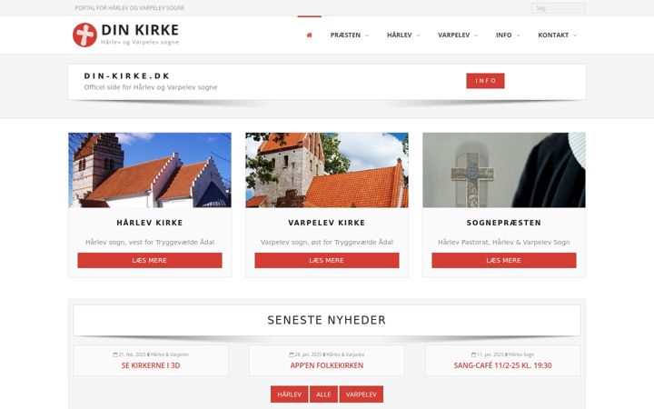 Screenshot of din-kirke.dk