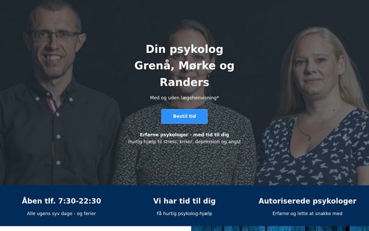 Screenshot stránky din-psykolog.dk