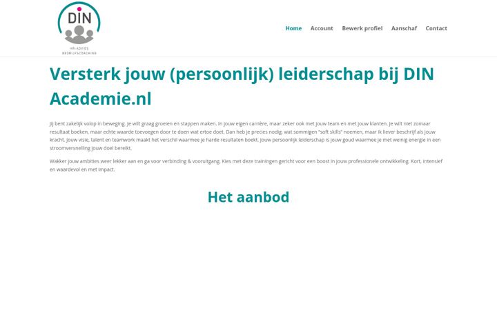 Zrzut ekranu dinacademie.nl