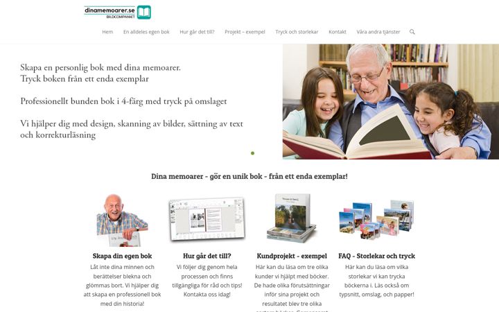 Skærmbillede af dinamemoarer.se