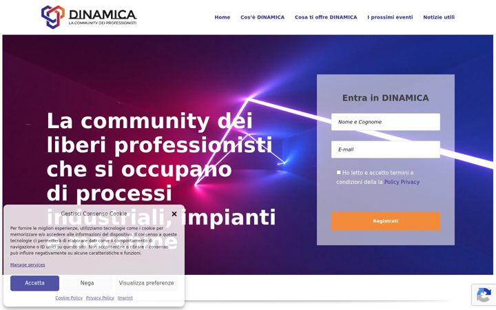 Captură de ecran a dinamicacommunity.it