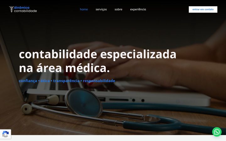 Captură de ecran a dinamicacontabilidadepoa.com.br