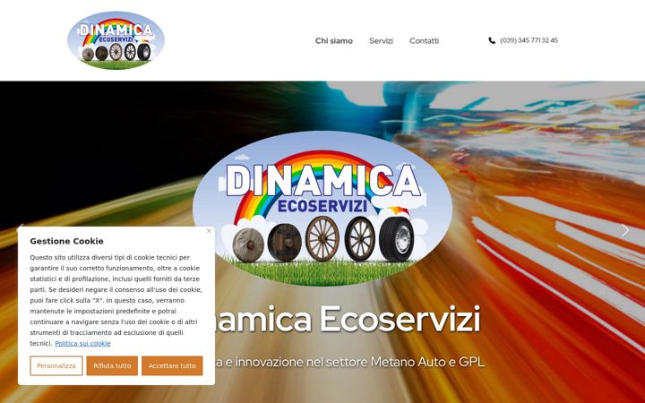 Screenshot of dinamicaecoservizi.com