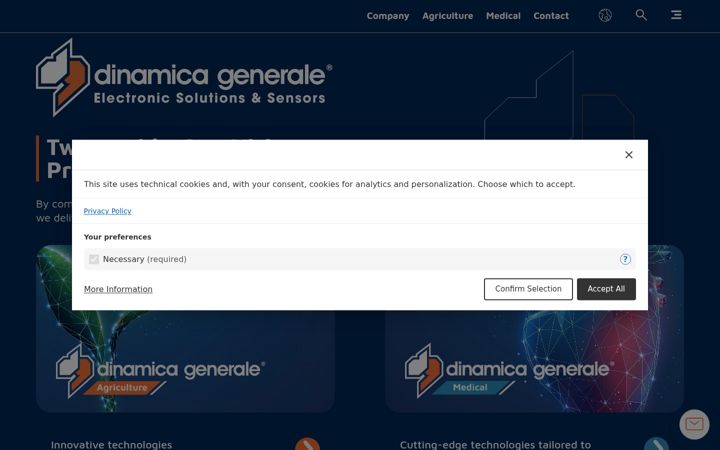 Screenshot of dinamicagenerale.com