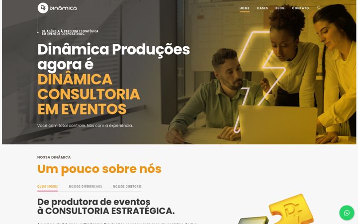 Screenshot van dinamicaproducoes.com.br