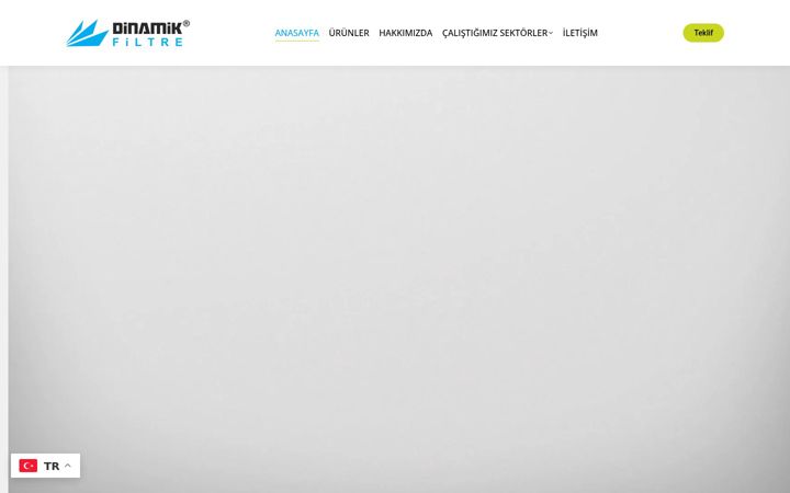 Screenshot of dinamikfiltre.com