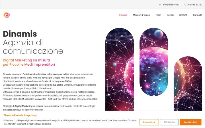 Screenshot of dinamis.it