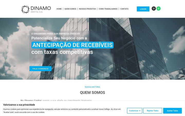 Screenshot van dinamocapital.com.br