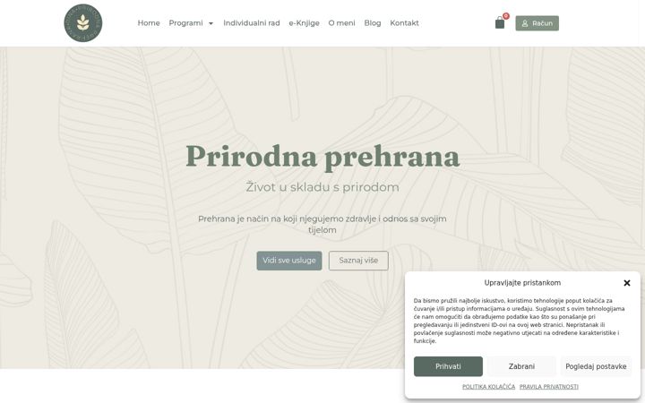 Screenshot of dinaprirodnaprehrana.hr