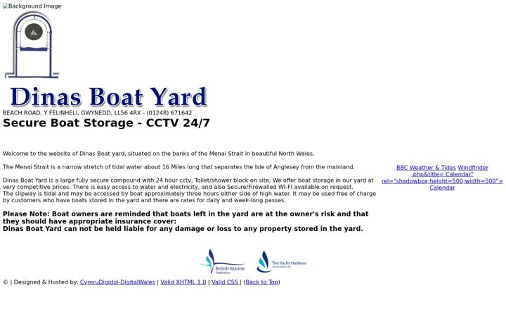 Screenshot of dinasboatyard.com