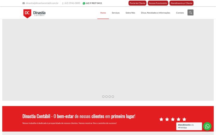 Screenshot van dinastiacontabil.com.br