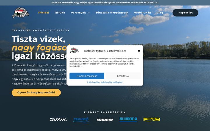 Screenshot of dinasztiahe.hu