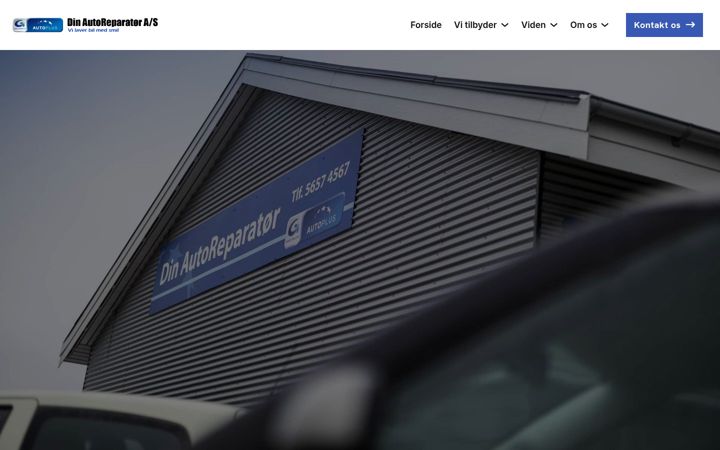 Screenshot stránky dinauto.dk