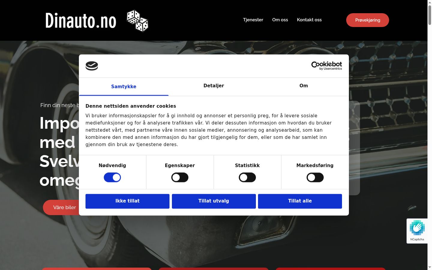 Screenshot tal-banner tal-kunsens muri qabel kwalunkwe interazzjoni