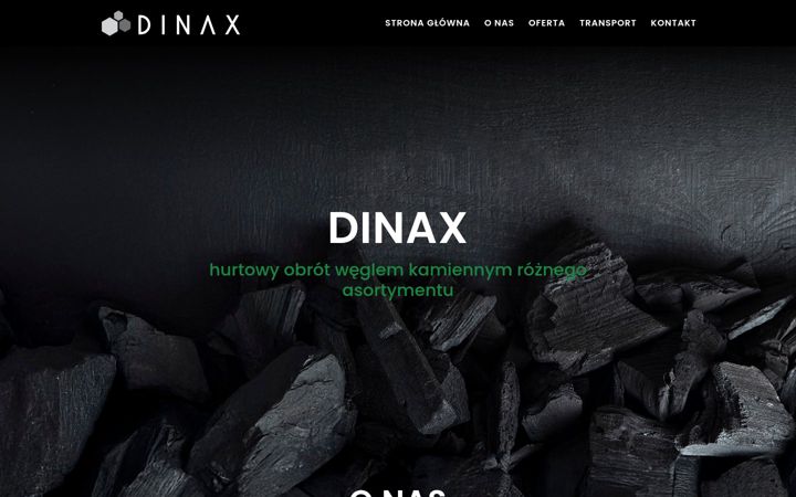 Screenshot stránky dinax.pl