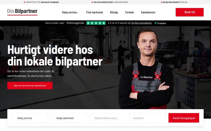 Screenshot stránky dinbilpartner.dk