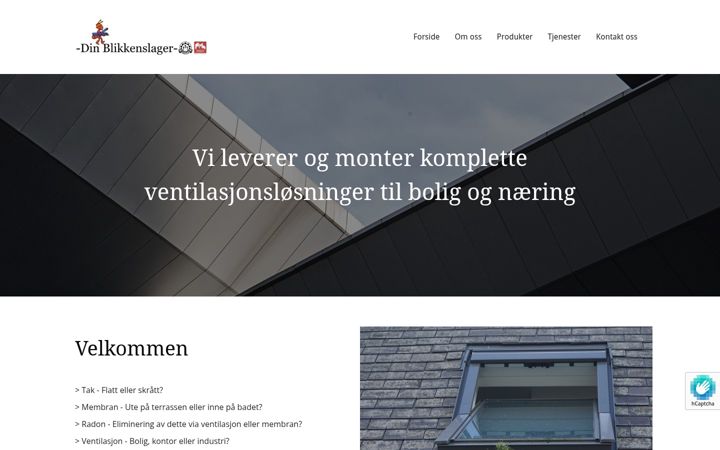 Screenshot ta' dinblikkenslager.no