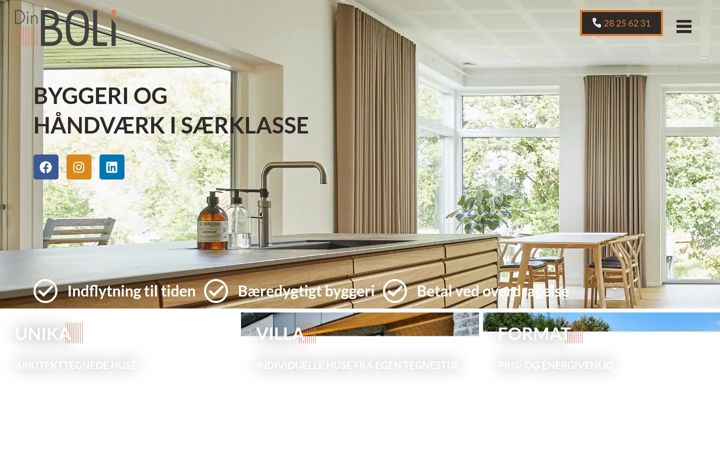 Kuvakaappaus sivustosta dinboli.dk