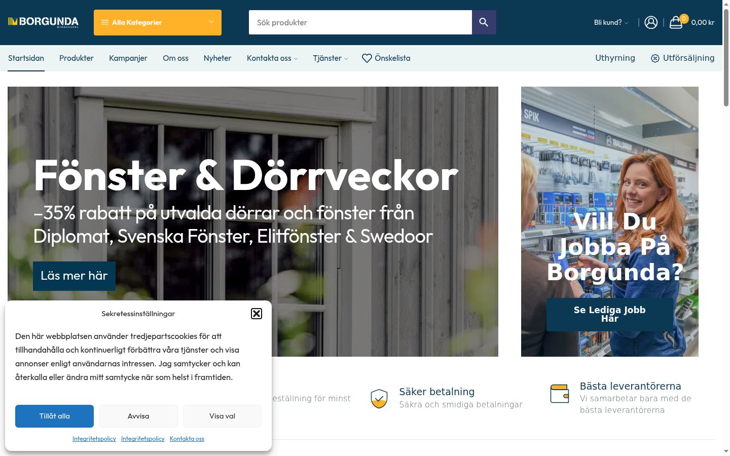 Screenshot tal-banner tal-kunsens muri qabel kwalunkwe interazzjoni