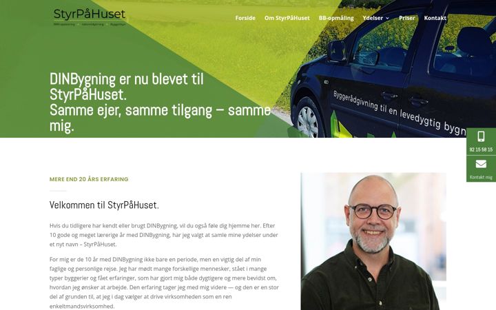 Screenshot stránky dinbygning.dk