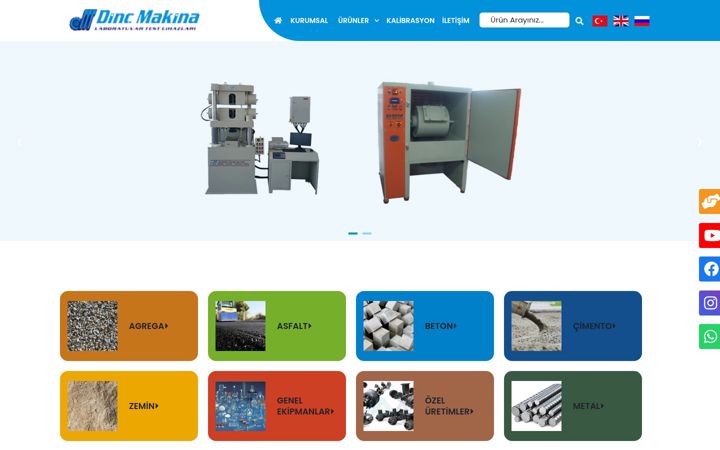Екранна снимка на dincmakina.com.tr