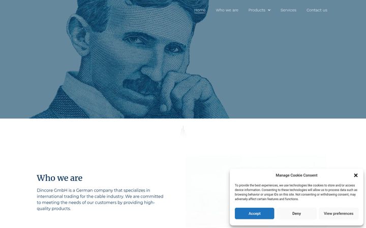 Screenshot of dincore.de