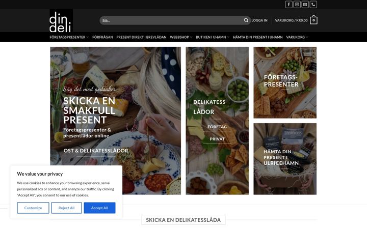 Screenshot of dindeli.com