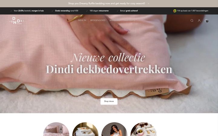 Screenshot of dindi-home.com