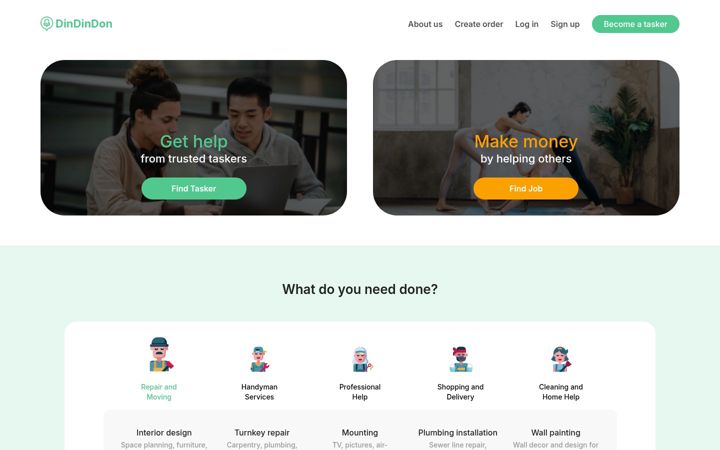 Screenshot of dindindon.com