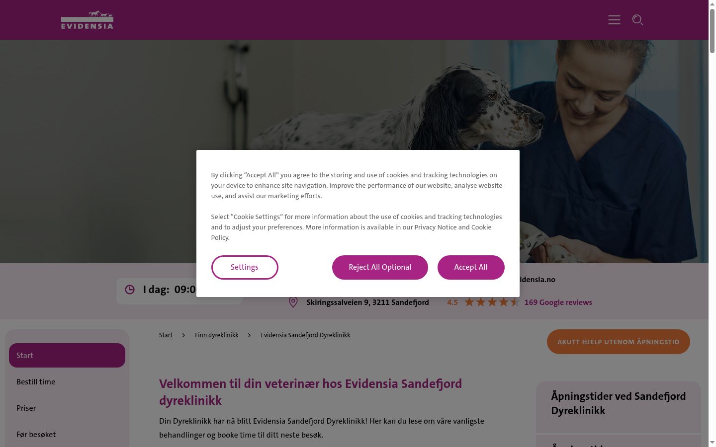 Screenshot tal-banner tal-kunsens muri qabel kwalunkwe interazzjoni