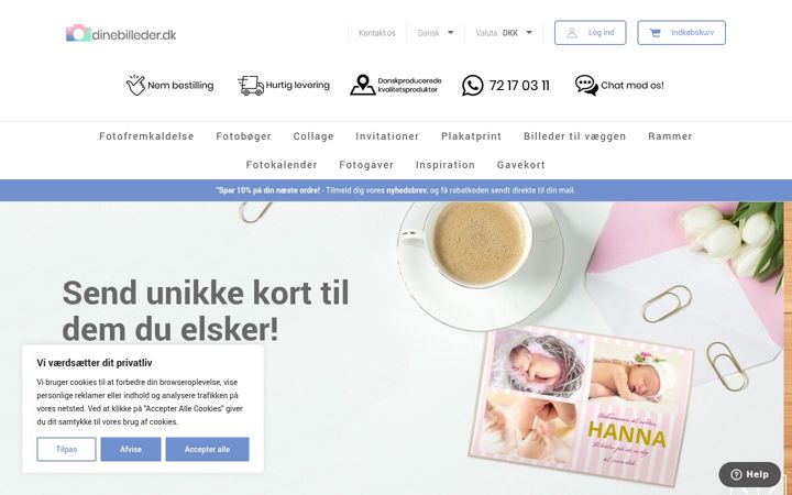 Screenshot stránky dinebilleder.dk