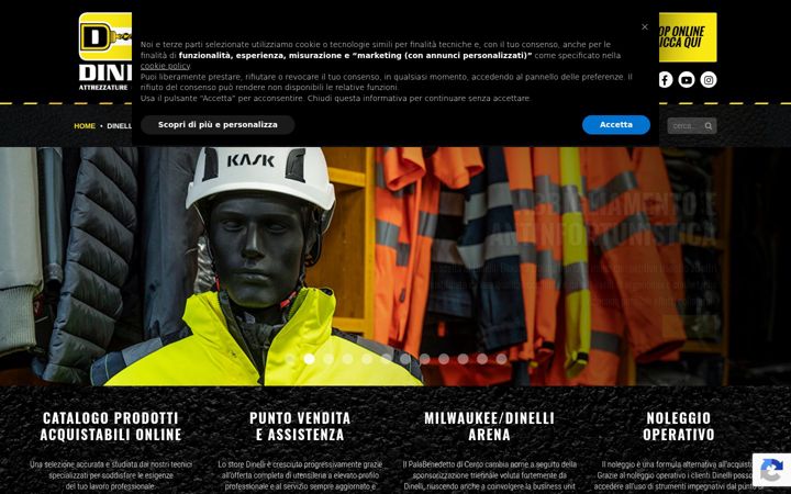 Screenshot of dinelli.it